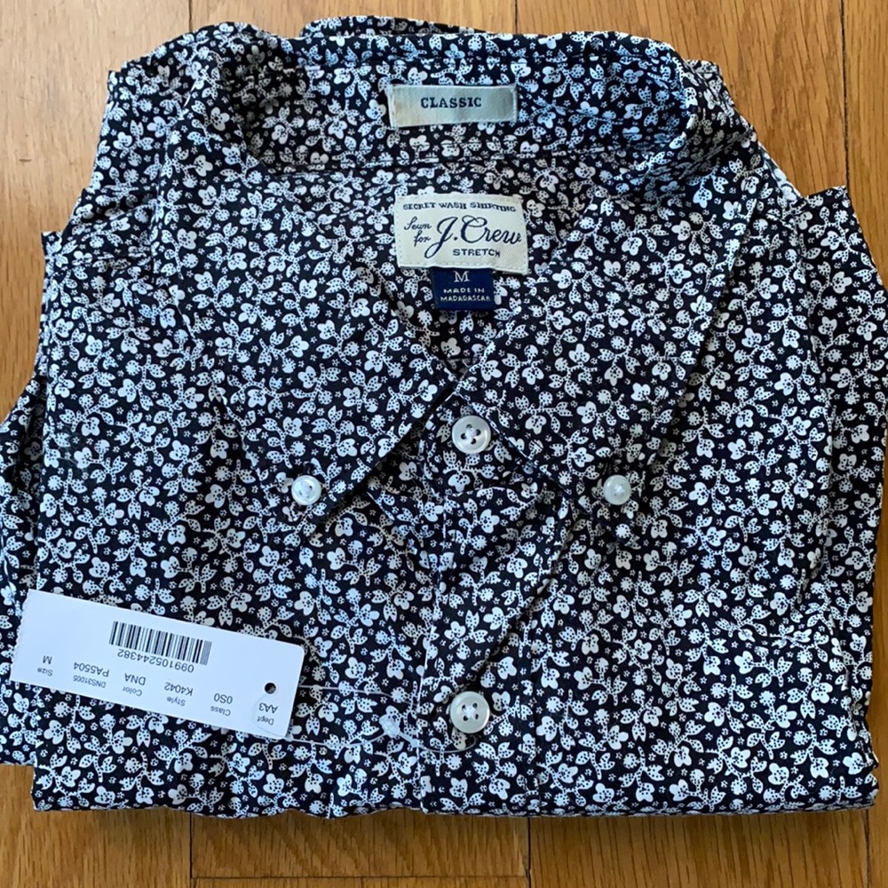 J. Crew floral print shirt - NEW w/tag